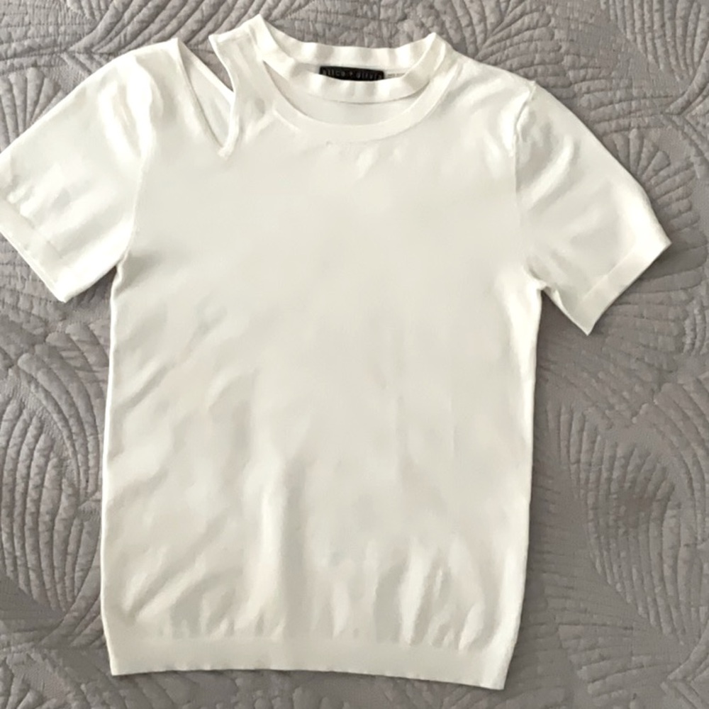 Alice & Olivia Cut-out Neckline Top